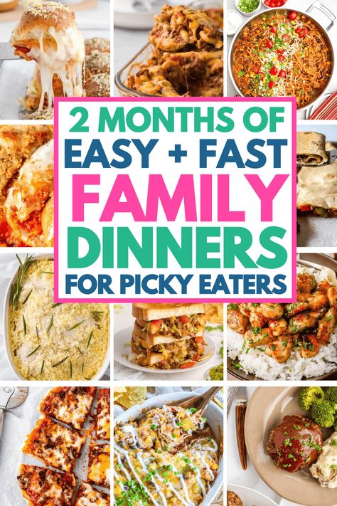 Fast and easy dinner recipes for a family! These cheap quick kid friendly meals include simple ground beef recipes, healthy chicken crockpot dinners, super easy one pot meals, and comfort food casseroles. Quick week night family dinners, good family dinners recipes, school night dinner ideas for kids, lazy dinner ideas, cheap dinner ideas for picky eaters, busy nights dinners families, family food ideas, easy family dinners, easy fast dinner recipes, quick dinner ideas for family Good Family Dinners, Chicken Crockpot Dinners, School Night Dinner Ideas, Quick Dinner Ideas For Family, Family Food Ideas, Easy Fast Dinner, Lazy Dinner Ideas, Fast And Easy Dinner Recipes, Fast Family Dinners