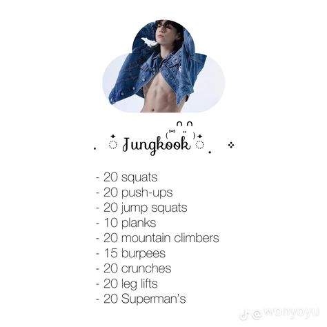 New Jeans Workout, Kpop Abs Workout, Kpop Workouts Exercises, Kpop Idol Workout Challenge, Kim Jennie Workout Routine, K Pop Idol Workout Routine, Idols Workout, Bts Workout, K Pop Workout Routine