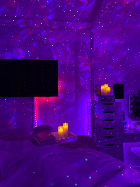 Galaxy Projector, Luxury Room Bedroom, Chill Room, Neon Room, Pinterest Room Decor, Teen Room Decor, Redecorate Bedroom, Cozy Room Decor, Aesthetic Rooms