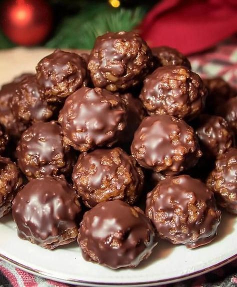 Chocolate Peanut Butter Rice Balls, Chocolate Peanut Butter Balls Recipe, Chocolate Peanut Butter Rice Krispie Balls, Joanna Gaines Peanut Butter Balls, Chocolate Rice Krispie Balls Recipe, Chocolate Peanut Butter Rice Crispy Balls, Chocolate Rice Krispie Balls, Rice Crispy Peanut Butter Balls, Rice Krispies Balls