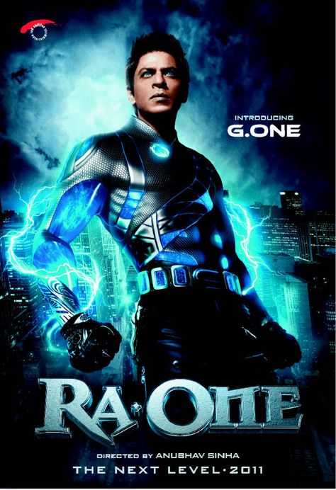 Ra One - This really was a terrible movie, but it had great music and King Khan had some really cool action scenes. Ra One, Tam Film, Srk Movies, Best Bollywood Movies, 2011 Movies, Bollywood Posters, Hindi Film, Bollywood Movie, Shah Rukh Khan