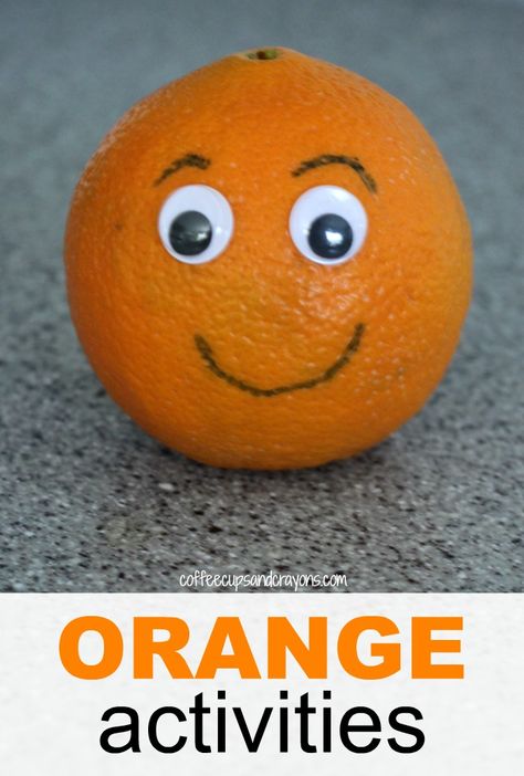 Simple and Fun Orange Themed Activities for Preschool Kids! Letter C Art For Toddlers, Orange Activities, Preschool Color Activities, Creative Pumpkin Painting, Orange Craft, Harmony Day, Nutrition Activities, Preschool Colors, Pumpkin Painting Ideas