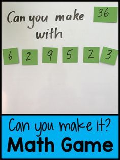 Math Number Sense, Math Challenge, Math Strategies, Math Game, Second Grade Math, Third Grade Math, Math Methods, Homeschool Math, E Mc2