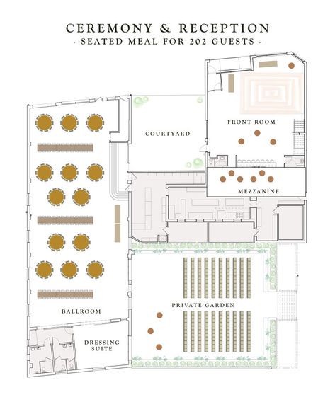 Event Venue — The Cookery Event Venue Layout Floor Plans, Event Center Floor Plans Wedding Venues, Small Event Center Floor Plans, Event Venue Design Modern, Event Space Floor Plan, Event Venue Design Layout, Banquet Hall Plan, Event Venue Floor Plan, Event Center Ideas