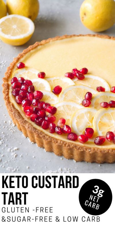 This gluten-free vanilla custard tart recipe, with an exceptionally creamy texture and prominent vanilla flavor, is a dessert that everyone will like. It’s a low-carb, keto, and (of course) sugar-free sweet treat that anyone can recreate at home. Vanilla Custard Tart, Keto Custard, Custard Tart Recipe, Desserts Board, Custard Tarts Recipe, Galletas Keto, Postre Keto, Custard Tart, Keto Cake