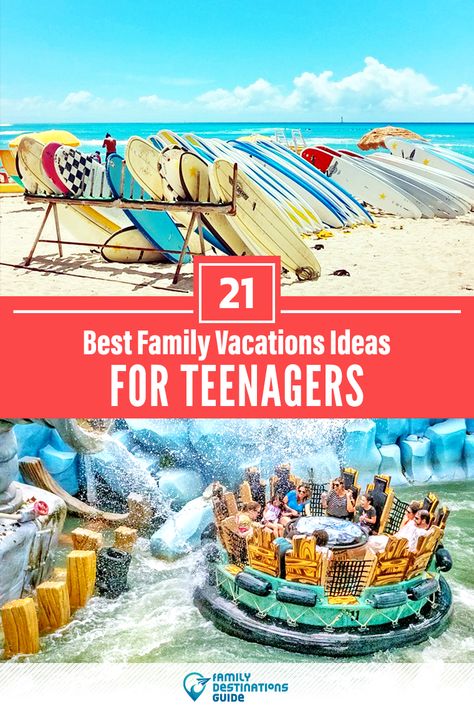 Want ideas for a family vacation with Teenagers? We’re FamilyDestinationsGuide, and we’re here to help: Discover the best vacations for families with teens - so you get memories that last a lifetime! #teens #teensvacation #vacationwithteens #familyvacation Teen Vacation, Summer Vacation Ideas, Best Family Vacation Spots, Family Vacation Ideas, Great Vacation Spots, Vacations In The Us, Family Summer Vacation, Family Vacation Spots, Best Vacation Spots