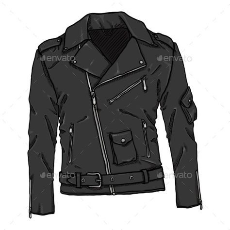 Cartoon Motorcycle, Biker Jacket Outfit, Baby Art Print, Leather Jacket Biker, Jacket Drawing, Leather Jacket Outfit Men, Baby Print Art, Valentines Day Coloring Page, Cartoon Black