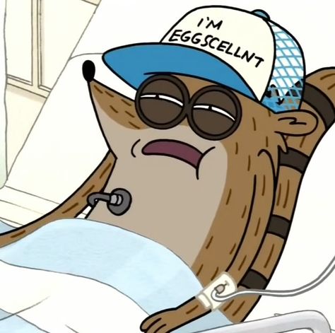 YES! The hat was so worth it. -   Regular Show I'm eggscellent Red Robot, Regular Show, Twitter Instagram, R A, Tumblr