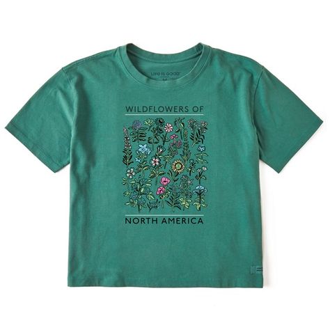 Women's Realaxed Wildflowers of North America  Boxy Crusher Tee Positive Lifestyle, Reading Shirts, Fabric Tape, Help Kids, Children In Need, Good Company, Passion For Fashion, Cool Kids, Wild Flowers