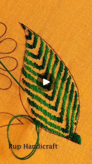 45K views · 762 reactions | nokshi katha Nakshi Kantha #short | Rup Handicraft Nokshi Katha, Unique Stitches, Kantha Embroidery, Kantha Stitch, Leaf Art, Embroidery Stitches, Audio, Embroidery, Sewing