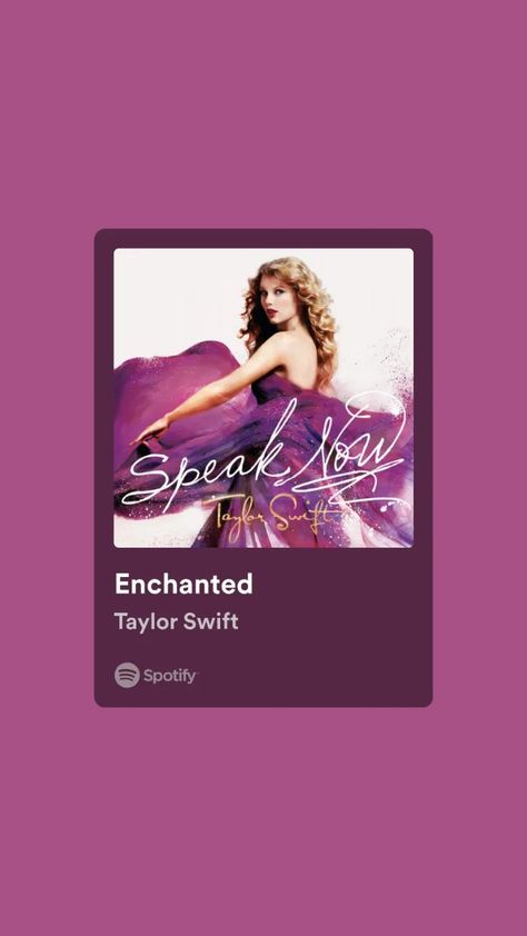 #taylorswift #enchanted #spotify #playlist #song Enchanted Taylor Swift Spotify, Enchanted Song, Playlist Song, Davina Claire, Alphabet Photos, Apa Aja, Spotify Playlist, Cute Anime Couples, Boyfriend Pictures