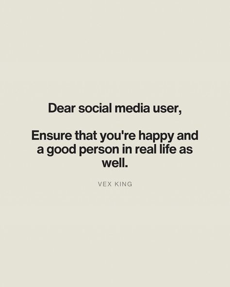 We know social platforms showcase highlight reels, not total reality. Yet they also invite masking—performances where people fish for validation through likes. We often mistake these acts for truth and form strong attachments to illusions that push comparison against unfeasible expectations.⁣ ⁣ The allure of social media tempts individuals to present themselves as happy, good, and caring people on their platforms to earn respect. Consequently, posting becomes a strategy to fulfil the human cr... Social Media Validation, Earn Respect, Highlight Reels, Vex King, King Quotes, Inspo Quotes, Be A Better Person, Social Platform, Social Media Post