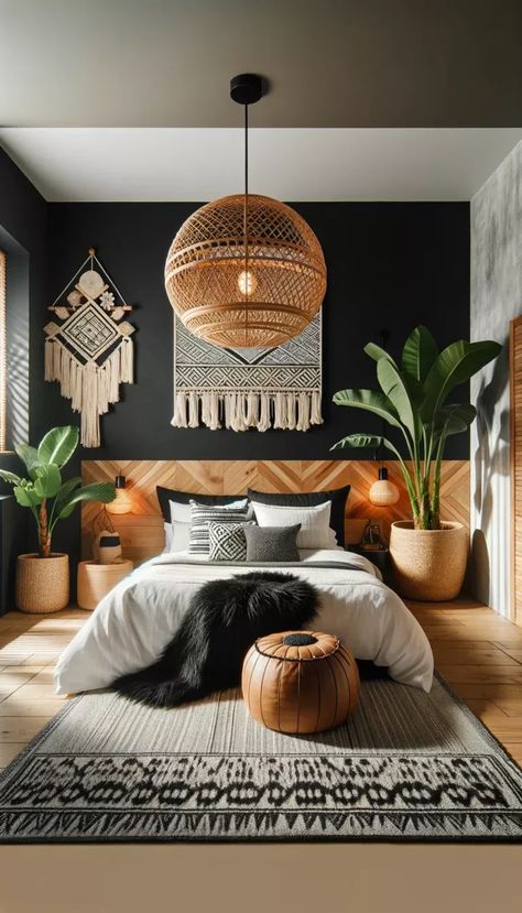 Layering Rugs, Boho Bed, Lush Plants, House Vibes, Bohemian Bedroom Decor, Bilik Tidur, Boho Bedroom Decor, Style Bedroom, Bohemian Bedroom