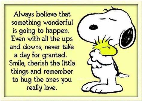 Good advice from Snoopy! Peanuts Quotes, Snoopy Funny, Snoopy Quotes, Snoopy Love, Always Believe, Charlie Brown And Snoopy, Life Coaching, Ups And Downs, A Quote