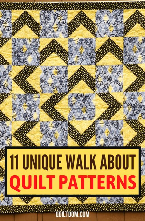 11 Unique Walk About Quilt Patterns Walk About Quilt, Free Hand Embroidery Patterns, Printable Crochet Patterns, Free Quilt Patterns Printables, Flowers Hand Embroidery, Free Beading Patterns, Printable Cross, Unique Quilt Pattern, Charm Pack Quilt Patterns