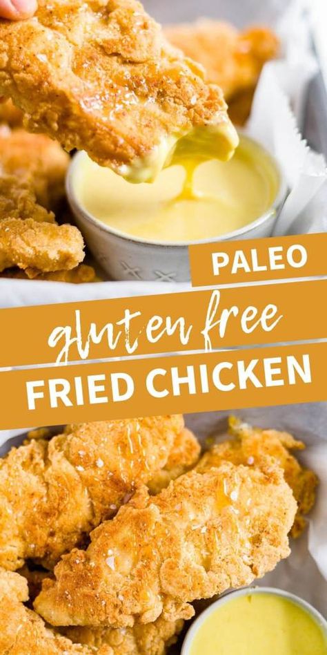 Paleo Fried Chicken, Gluten Free Fried Chicken, Healthy Oil, Fried Chicken Tenders, Paleo Chicken Recipes, Healthy Honey, Paleo Meals, Healthy Lunches, Wellness Recipes