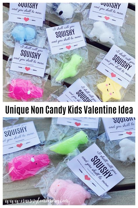 Unique Non-Candy Kids Valentine Hand Out Idea Non Candy Valentines For Kids Preschool, Big Kid Valentine Ideas, Creative Valentines For Kids Classroom, Cute Toddler Valentine Ideas, Diy Valentine Exchange For Kids, Non Food Valentines For School, Non Candy Valentines For Kids School, Non Candy Valentines For Kids, Kid Valentine Ideas