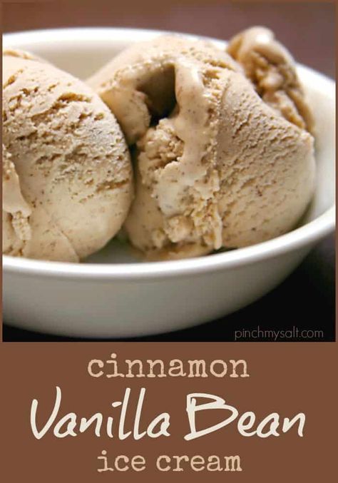 Cinnamon Ice Cream Recipe, Christmas Pies, Vanilla Bean Recipes, Cream Eggs, Ice Cream Recipes Machine, Electric Ice Cream Maker, Cuisinart Ice Cream, Cuisinart Ice Cream Maker, Cinnamon Ice Cream