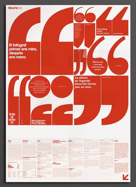 Wonderful display of quote marks in this poster, via Tundra Blog. Quote Layout, Posters Typography, 타이포그래피 포스터 디자인, Portfolio Design Layout, Event Poster Design, Design Editorial, Typographic Poster, Graphic Quotes, Typographic Design