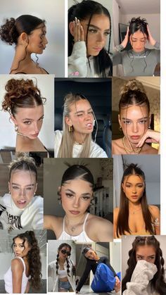 Hair Styles For Face Shape Women, Hairstyles For Baggy Outfits, Curly Hair Styles Medium Length, Dark Brown Hair Styles, Street Style Hairstyles, Hairstyle Sleek, Κούρεμα Bob, Latina Hair, Hairstyle Examples