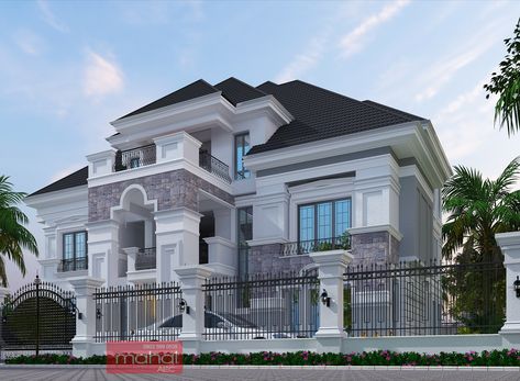 Contemporary Nigerian Residential Architecture Modern Nigerian House Design, Nigerian House Design Exterior, Nigerian House Design, House Design Nigeria, Nigerian Houses, Nigerian Architecture, Two Storey House Design, Nigeria Travel, Modern Bungalow Exterior