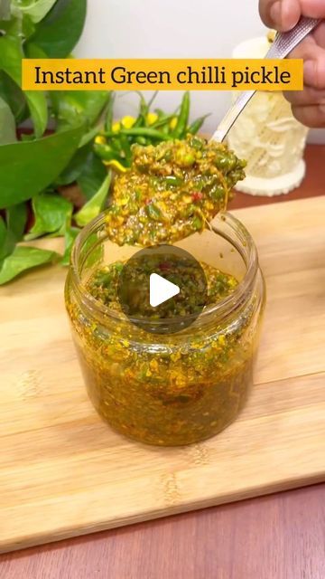 Tasty Indian Recipez on Instagram: "Instant Chilli Pickle 😋  #pickle #instantpickle #food #recipereels" Chilli Pickle Recipe Indian, Green Chilli Pickle Recipe, Green Chilli Recipes, Chilli Pickle Recipe, Chilli Chutney, Green Chilli Pickle, Chilli Pickle, Pickle Recipe, Chilli Recipes