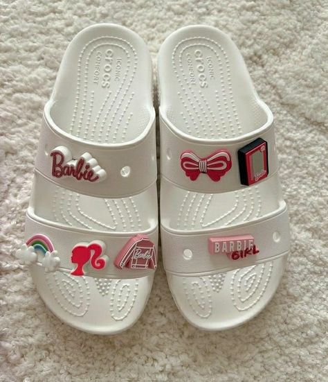 white ♡ barbie ♡ crocs ♡ aesthetic Barbie Crocs, Crocs Aesthetic, Dressed To Kill, White