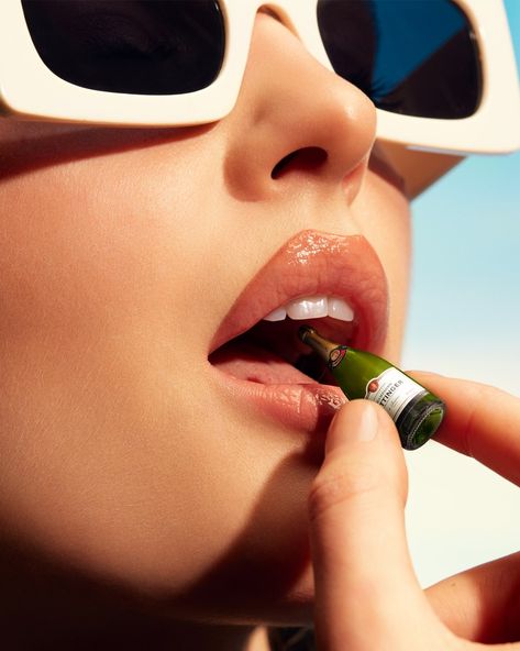 Taittinger summer campaign — Plastik Studios Taittinger Champagne, Champagne Campaign, Shiny Lipstick, Drink Responsibly, A Pill, Summer Campaign, Stylish Sunglasses, Vacation Mode, Photography Inspiration