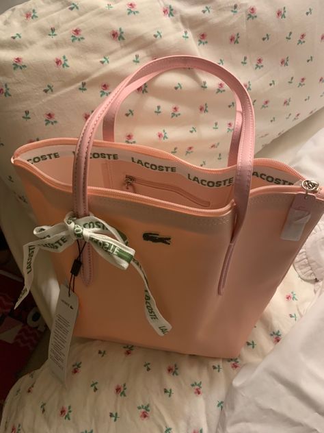 Pink Coach Tote, Lacoste Pink Bag, Lacoste Bag, Lacoste Pink, Uni Bag, Pop Bag, My Style Bags, Pink Lifestyle, Luxury Bags Collection