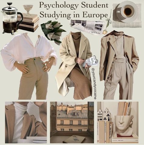 Psychologist Outfit Aesthetic, Fashion Psychology Style, Psych Major Outfits, Psychology Major Aesthetic Outfits, Psychology Student Aesthetic Outfit, Psych Major Aesthetic Outfit, Dreamy Outfits Aesthetic Casual, Psychiatrist Aesthetic Outfit, Dark Academia Psychology