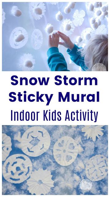 Create a blizzard inside with this Sticky Snow Storm Mural. Kids will love this simple indoor activity! #indooractivities #kidsactivities #sensoryactivities #winter Theme Carnaval, Easy Kid Activities, Winter Activities Preschool, Fine Motor Activities For Kids, Snow Theme, Fun Indoor Activities, Snow Activities, Fun Activities For Toddlers, Fun Winter Activities