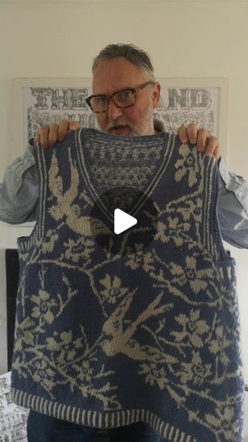 The Knitting Man on Instagram: "The Swallows vest is the currently available as a poster chart in my etsy shop  The bunny blanket pattern is available as a paper poster chart on etsy and a digital download in my Ravelry shop   Paper poster patterns  https://www.etsy.com/uk/shop/GaryRaySmith  Digital patterns https://www.ravelry.com/stores/gary-ray-smith  #knitting #crochet #intarsia #fairisleknitting #strikk #strik #strandedknitting #strandedcolorwork"