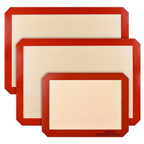 Silicone Mats for Baking Set of 3 Non Stick Silicone Baking Mat 2 Large for Half Sheet Liners 16 12 inch x 11 58 inch and 1 Quarter 11 34 Inch x 8 14 Inch Draway Heat Resistant Cookie Sheet *** To view further for this item, visit the image link.Note:It is affiliate link to Amazon. Canadian Butter Tarts, How To Cook Broccoli, Silicone Baking Sheet, Butter Tarts, Heat Resistant Gloves, British Bake Off, Land O Lakes, Fun Baking, Great British Bake Off