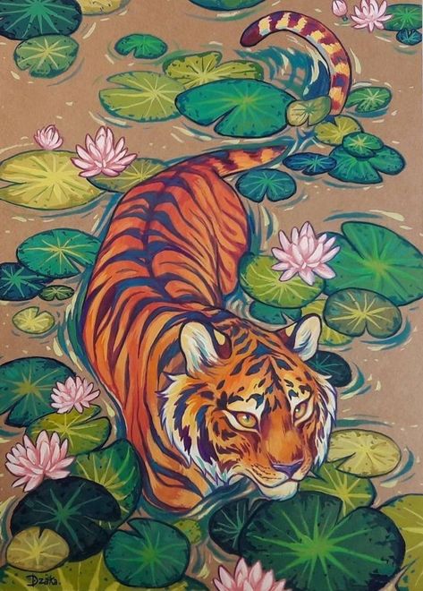 Botanisk Illustration, Tiger Drawing, Tiger Wallpaper, Tiger Art, Arte Inspo, Arte Sketchbook, A Tiger, Wallpaper Collection, Arte Animal