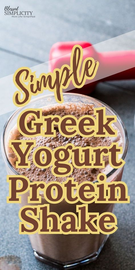 Turn your simple protein shake into a healthier version with this easy and delicious Greek yogurt protein shake recipe! Liquid Protein Shake Recipes, No Carb Protein Shake, Choc Protein Shake Recipes, Smoothies With Premier Protein Shakes, Fruit Smoothie With Protein Powder, Greek Yogurt Milkshake, Greek Yogurt Protein Shake, Vanilla Premier Protein Shake Recipes, Protein Shakes For Fat Loss