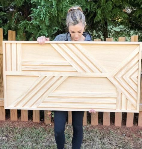 Cheap Diy Wall Art, Canvas Photo Wall, Skill Saw, Diy Canvas Wall Art, Diy Casa, Miter Saw, Garden Wall Art, Panel Wall Art, How To Make Diy