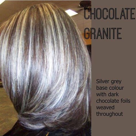 gray highlights in dark brown hair Haircut Gray Hair, Trendy We Fryzurach, Hair Highlights And Lowlights, Grey Highlights, Going Grey, Salt And Pepper Hair, Beautiful Gray Hair, Hair Growing, Silver Grey Hair