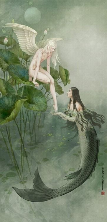 The Magic Faraway Tree: Creaturi Mitice, Kunst Inspiration, Mermaids And Mermen, Fairytale Art, Arte Fantasy, Mermaid Art, 판타지 아트, Ethereal Art, Fairy Art