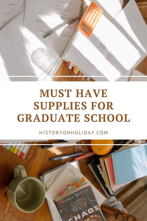 Headed to graduate school this fall? Here are the school supplies, stationary, and technology that you need before you start classes. Mba Students Aesthetic, Grad School Checklist, Grad School Notes, Graduate School Tips, Preparing For Grad School, Grad School Bag, Masters Degree Tips, Graduate School Supplies, Graduate Student Aesthetic