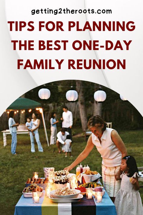 Transform a single day into a lifetime of cherished memories with our expert tips for planning the ultimate one-day family reunion! Discover innovative ideas and strategies to make the most of your limited time together. Start crafting your unforgettable gathering today! 🌟👪 #OneDayReunion #FamilyReunionTips #EventPlanning #FamilyGathering" Family Reunion Ideas, Family Reunion Themes, Family Reunion Games, Family Reunion Planning, Reunion Ideas, Innovative Ideas, Singles Day, Cherished Memories, Engagement Activities