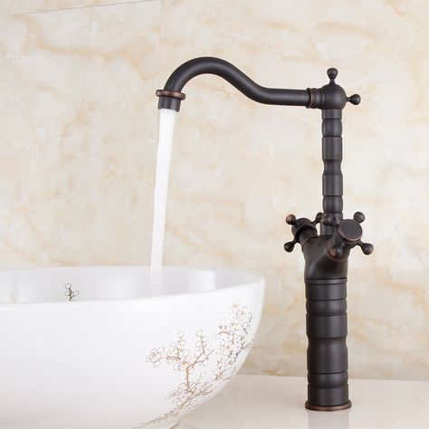 Find More Information about Torneira Banheiro Faucet Robinet Salle De Bain… Brass Sink Faucet, Oil Rubbed Bronze Faucet, Oil Rubbed Bronze Bathroom, Bathroom Sink Taps, Black Faucet, Brass Sink, Vessel Sink Faucet, Faucet Accessories, Vanity Basin