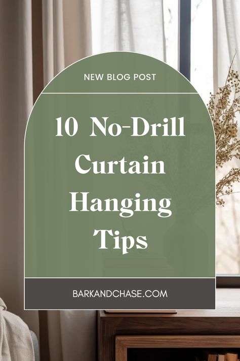 Looking to hang curtains without all the hassle of drilling? Check out these 10 easy and practical steps to hang your curtains without affecting your walls! From adhesive hooks to tension rods, we've got simple solutions that won’t only save your walls but enhance your decor too. Perfect for rentals or anyone wanting to avoid messy installations. Transform your space in no time and create a cozy, stylish vibe without the need for tools. Discover the fun side of home improvement and say goodbye to your drilling worries! Tension Rod Curtains Sliding Door, How To Hang Drop Cloth Curtains, Command Hooks For Curtain Rods, Easy Curtain Rods Diy, Curtain Rod No Drill, Tension Rod Curtains Living Room, No Rod Curtains, Proper Way To Hang Curtains, Hanging Curtains In Apartment