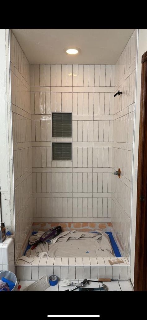 Casita House, Inspiring Bathrooms, Small Basement Bathroom, Master Bath And Closet, Guest Bathroom Remodel, House Planning, Tile Layout, Small Basement, Bathroom Inspiration Modern