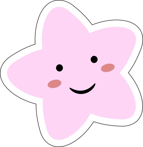 Pink kawaii Cute stars Pastel with smile Faces cartoon on transparent Background for kids. Pj Masks Cupcake Toppers, Faces Cartoon, Background For Kids, Pink Png, Kids Deco, Pink Kawaii, Cute Stars, Pink Stars, Smile Face