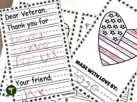 Creating Veterans Day cards with your students this school year? Many people recommend this tradition for the November holiday, but do you know how to send Veterans Day cards from your class to make sure they make a real impact? Veterans Day Free Printables, Free Veterans Day Printables For Kids, Crafts For Veterans, Veterans Day Cards, Letters To Veterans, Free Veterans Day, Pta Events, Veterans Day Thank You, Veterans Day Activities