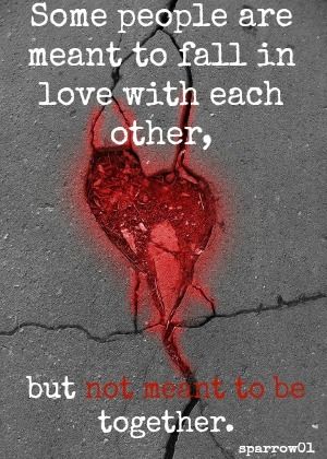 Some people are meant to fall in love with each other, but not meant to be together. This is for you, the person I dedicated two years of my life to. I thought we were meant to be together, but I was wrong, and I'm sorry. We Are Not Meant To Be Together, Not Meant To Be Together, Were Not Meant To Be, Restless Soul, Me Against The World, Not Meant To Be, Soulmate Love Quotes, Just You And Me, Meant To Be Together