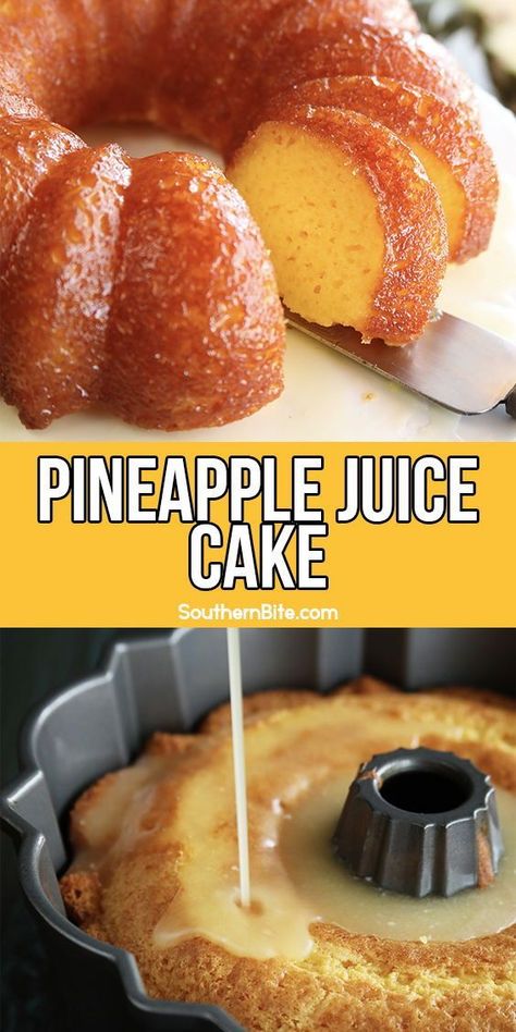 Pineapple Juice Cake, Sunday Treats, Cake Dessert Recipes, Orange Juice Cake, Cake Pineapple, Peach Dessert, Pies Recipes, Pineapple Desserts, Fluff Desserts