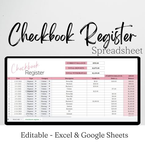 budget spreadsheet template excel Weekly Budget Template, Excel Budget Spreadsheet, Checkbook Register, Excel Spreadsheets Templates, Budget Spreadsheet Template, Monthly Budget Spreadsheet, Excel Budget, Check Book, Spending Tracker