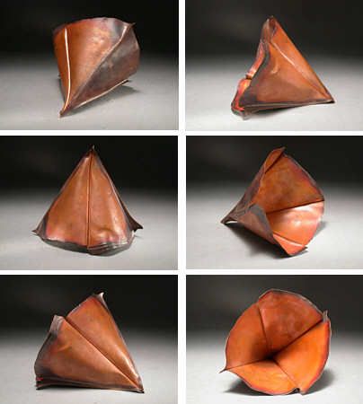 This article demonstrates the fold-forming principle of rolled fold Heistad Cup, after Earling Heistad. Read on for more details! Fold Forming, Metal Forming, Metal Smithing, Make Your Own Jewelry, Jewelry Techniques, Jewelry Armoire, Jewelry Making Tutorials, Metal Work, Amber Jewelry