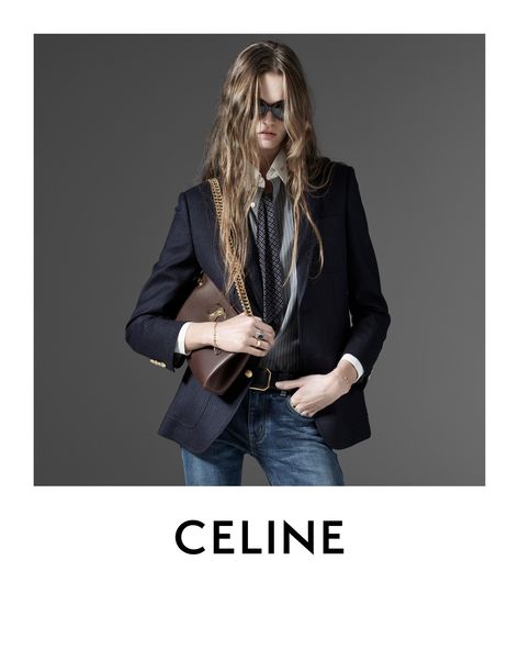 CELINE AT THE WILTERN AGE OF INDIENESS CELINE 17 WOMEN WINTER 23 CELINE TAILORING LE BLAZER FRANÇAIS CELINE NEWSPAPER TRIOMPHE… | Instagram Celine Campaign, Celine Fashion, Winter 23, Work Outfit, Blue Jeans, Stylish Outfits, Cool Outfits, Vintage Outfits, Fashion Beauty